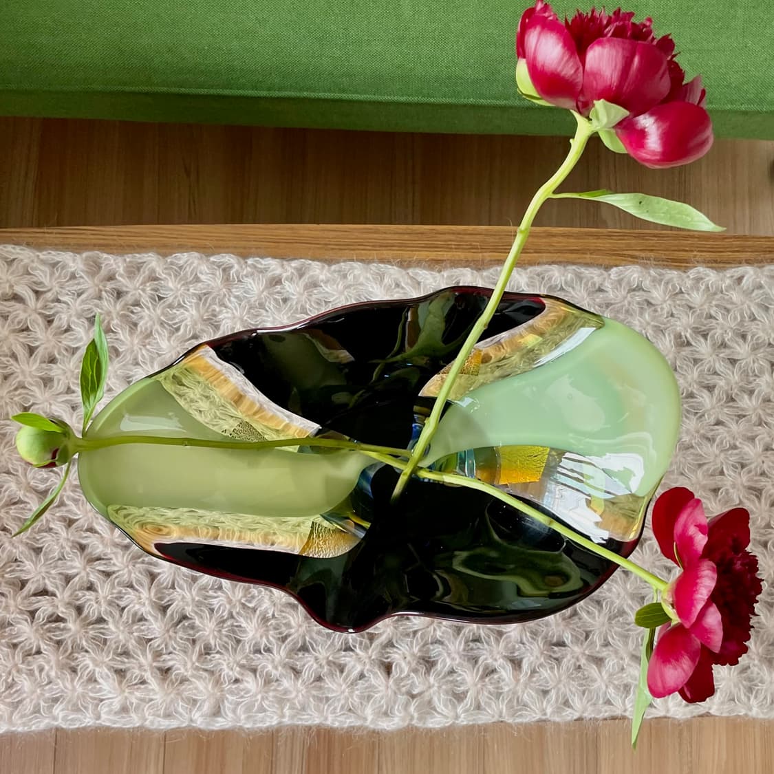 [70‘s vintage] 일본 빈티지 블로운 글라스 유리 화병 상품이미지6