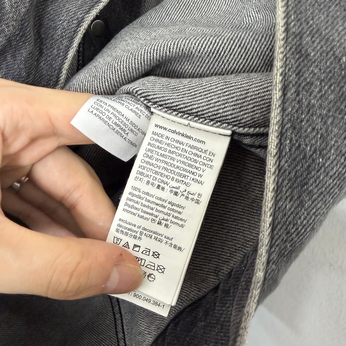 캘빈클라인 흑청 데님 자켓 상품이미지8