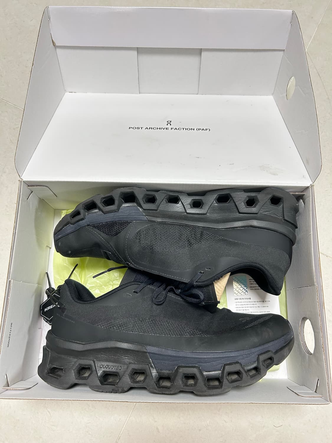 [290] 온러닝 파프 클라우드 몬스터2 블랙 상품이미지1