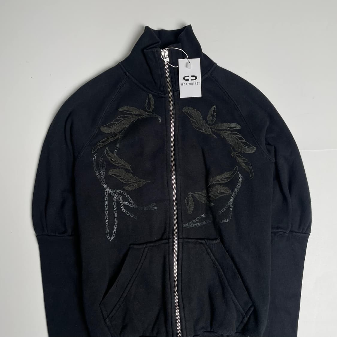 디젤 나뭇잎 체인 프린트 롱 립 져지 자켓 상품이미지2