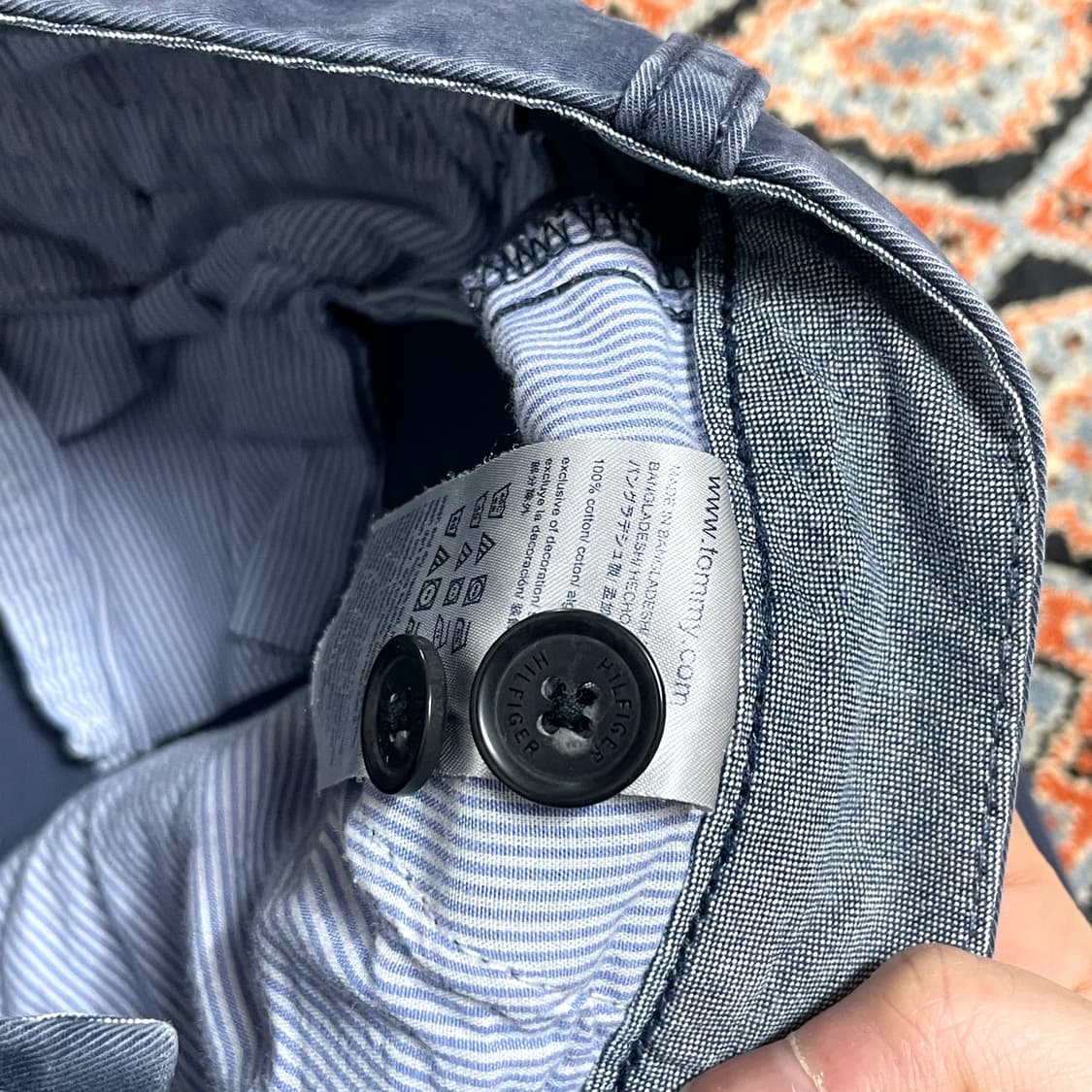 타미힐피거 블루 치노팬츠 남성 33/34 상품이미지5