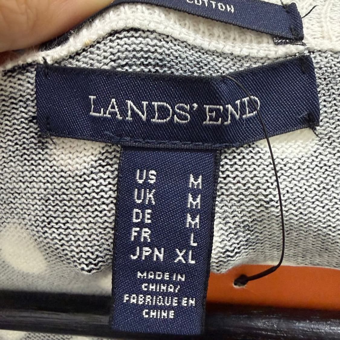lands end 도트 가디건+반팔 set 상품이미지9
