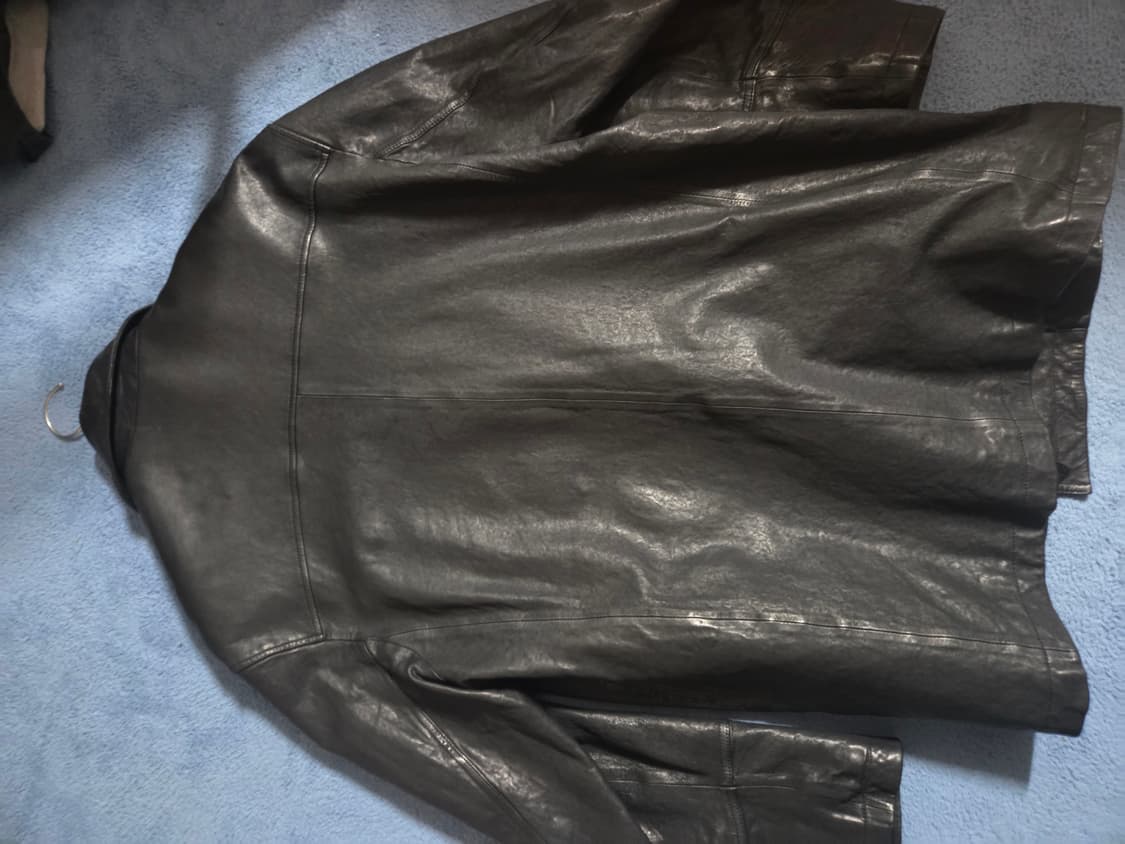 (M) 유스 레더 피코트 상품이미지2