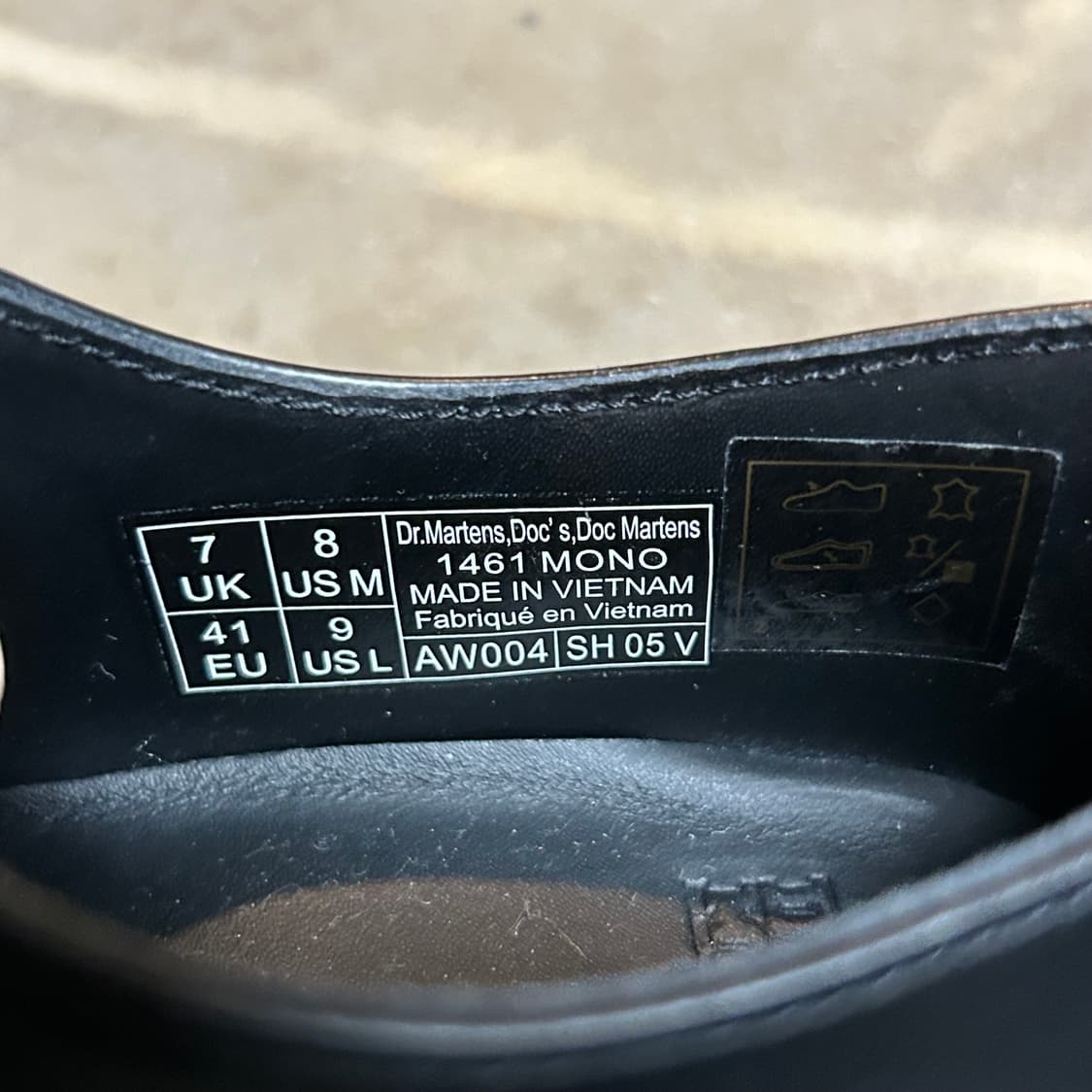 260) 닥터마틴 1461 모노 블랙 구두 더비슈즈 상품이미지9