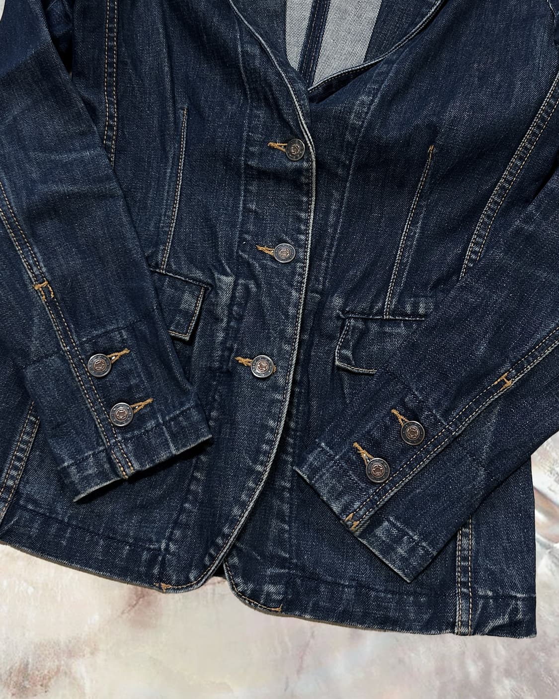 빈티지 데님 블레이저 자켓 상품이미지3