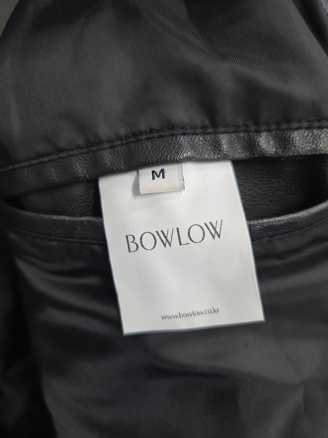 BOWLOW 바우로 비건 레더 블루종 자켓 상품이미지7