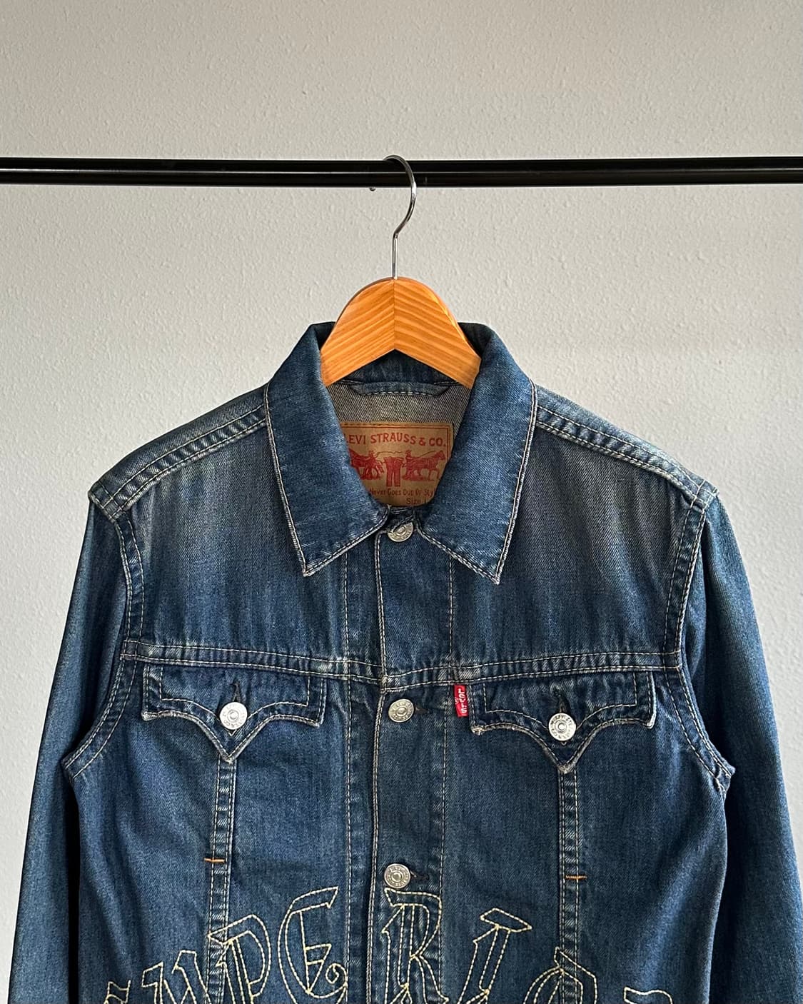 [L]리바이스 Levi's 타입원 자수 데님 트러커 자켓 상품이미지2