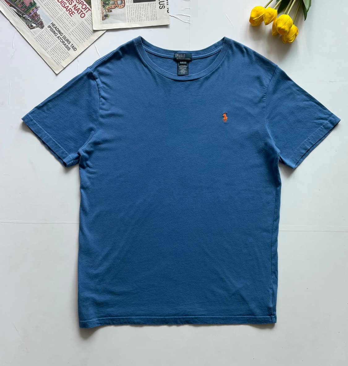 Polo 폴로랄프로렌 라운드 블루 반팔티 상품이미지2