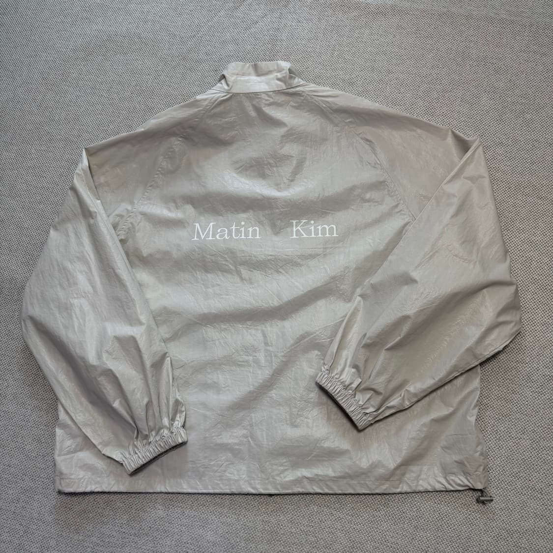 마땡킴 빅로고 코팅 바람막이 자켓 상품이미지7