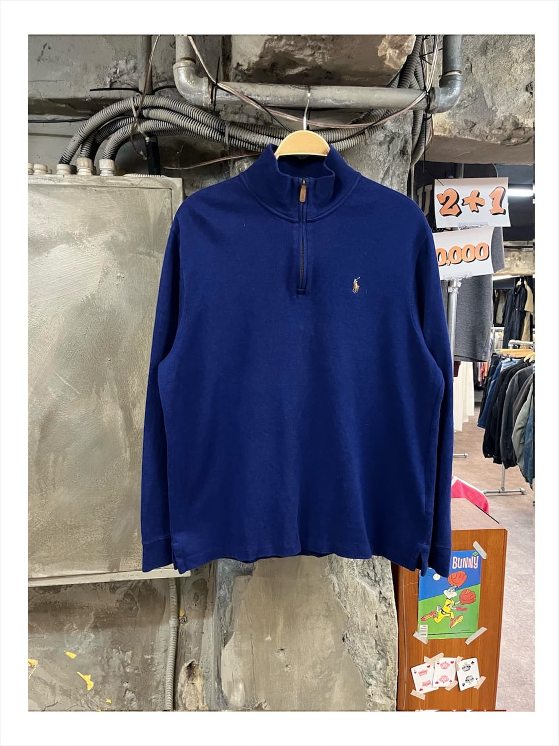 폴로 랄프로렌 반집업 니트 블루 L #csz4163 상품이미지1