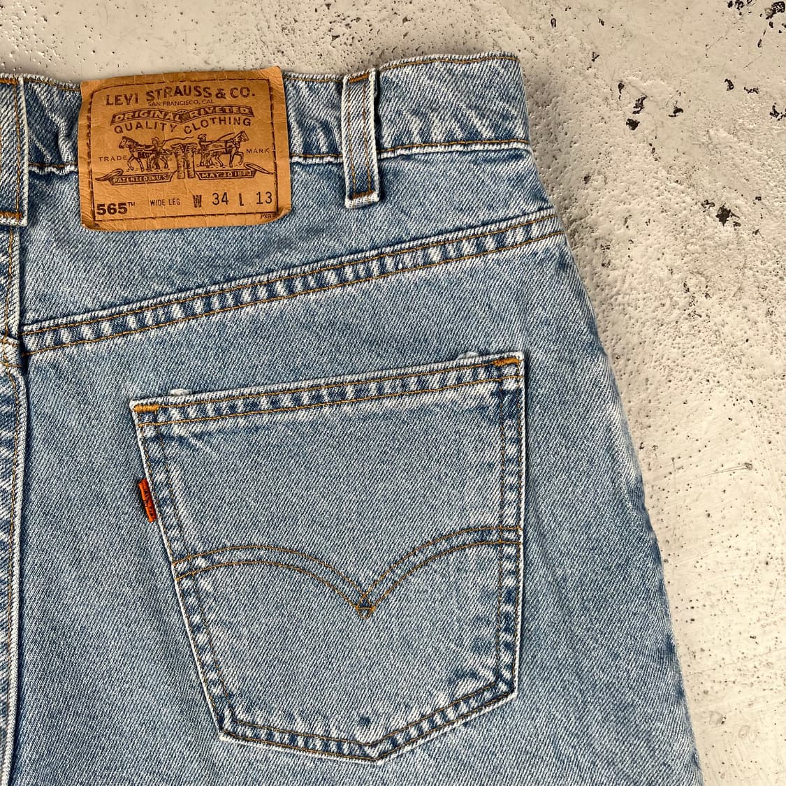 빈티지 리바이스 565 와이드렉 데님쇼츠 상품이미지6