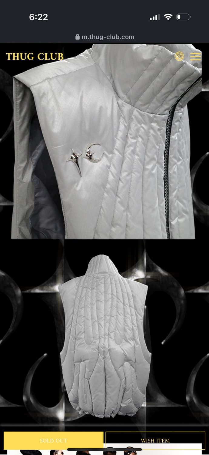 떠그클럽 케이브 구스다운 베스트 2사이즈 실버 상품이미지2