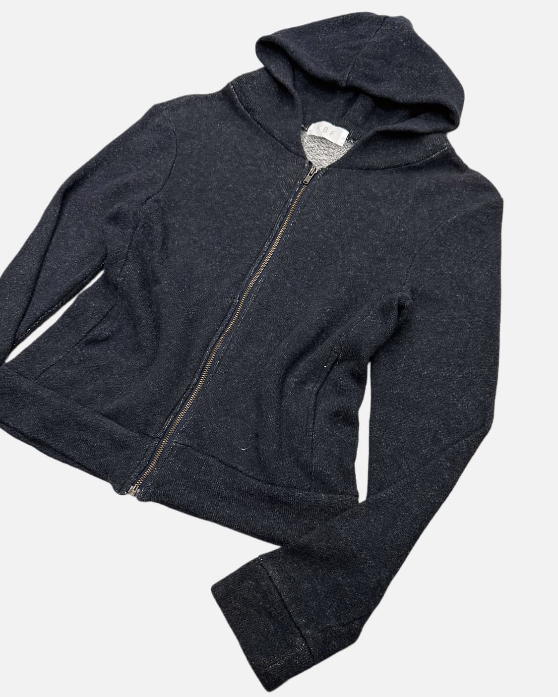 knit crop hood zip-up 상품이미지3