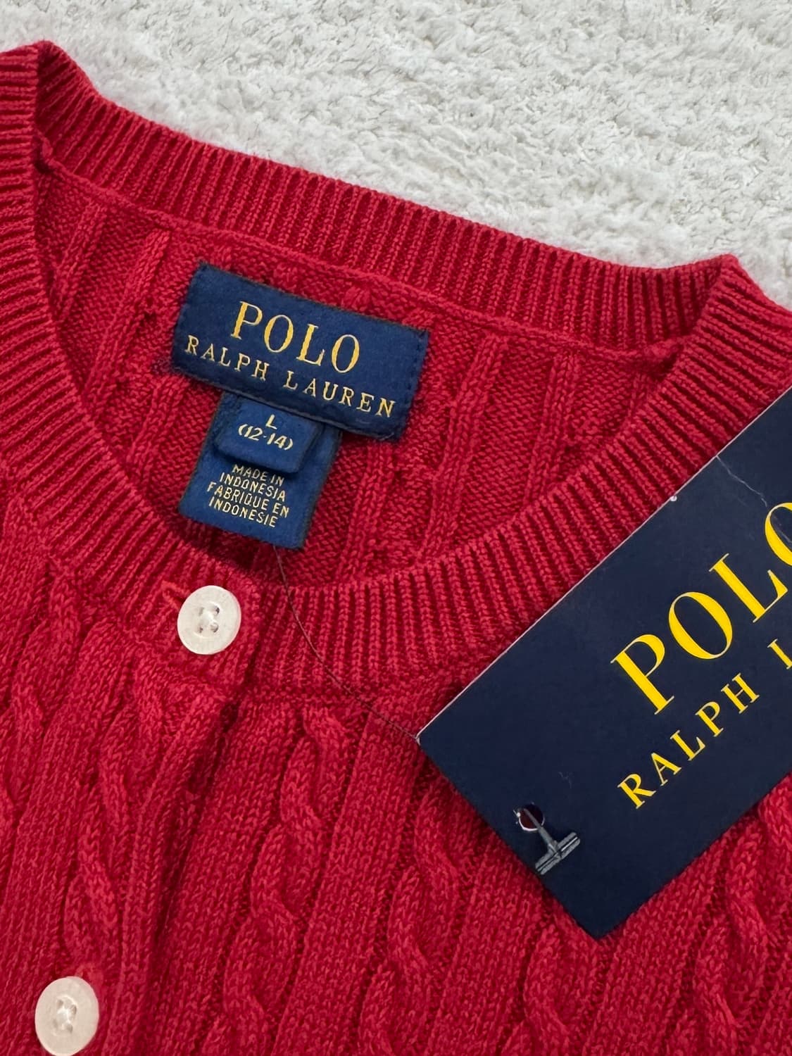 새상품 폴로 레드 우먼 가디건 상품이미지4