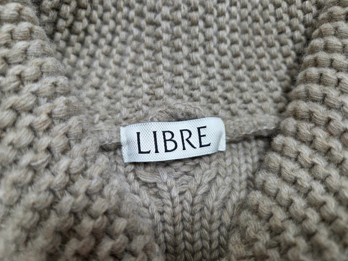 리브레(LIBRE) 우드버튼 숄카라가디건 프리사이즈 새상품 상품이미지6