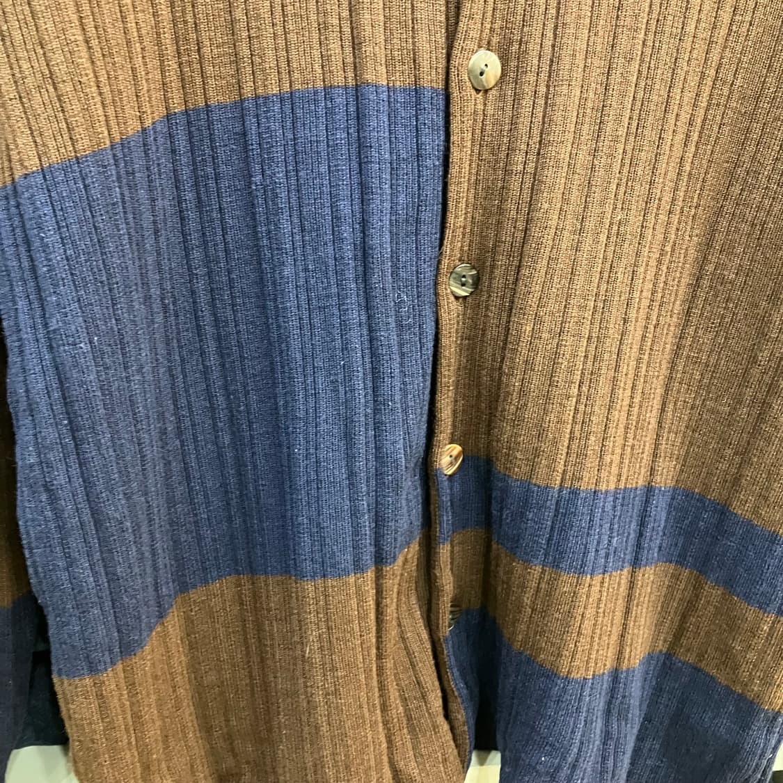 이세이미야케 하이스포르팅기어 배색 니트 가디건 M 상품이미지4