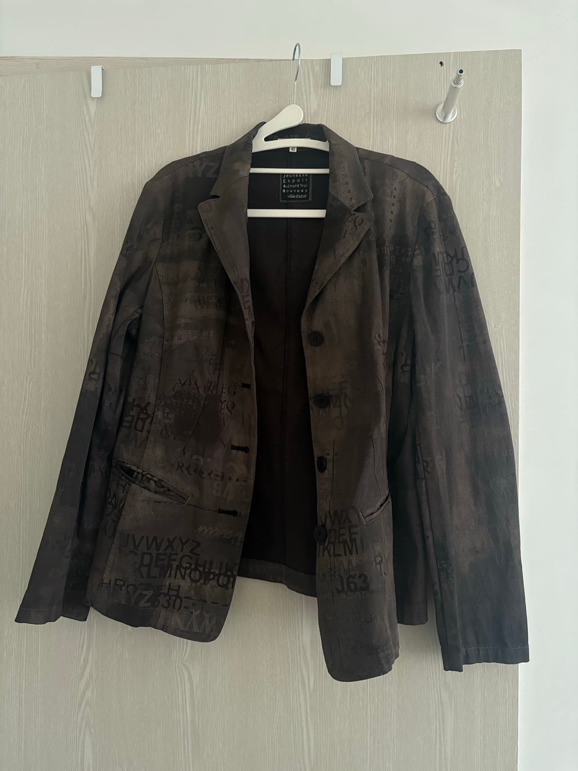 Washed Cotton lettering jacket 상품이미지1