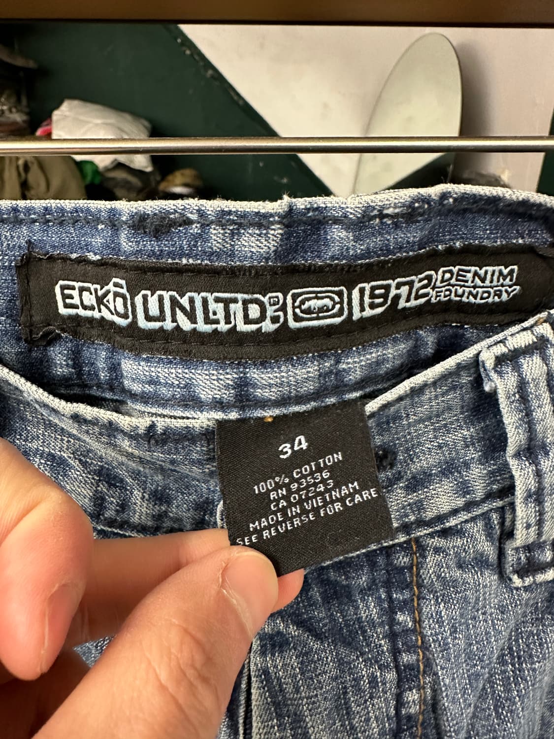 ECKO UNLTD 후면 포인트 데님진 데님팬츠 34 상품이미지6