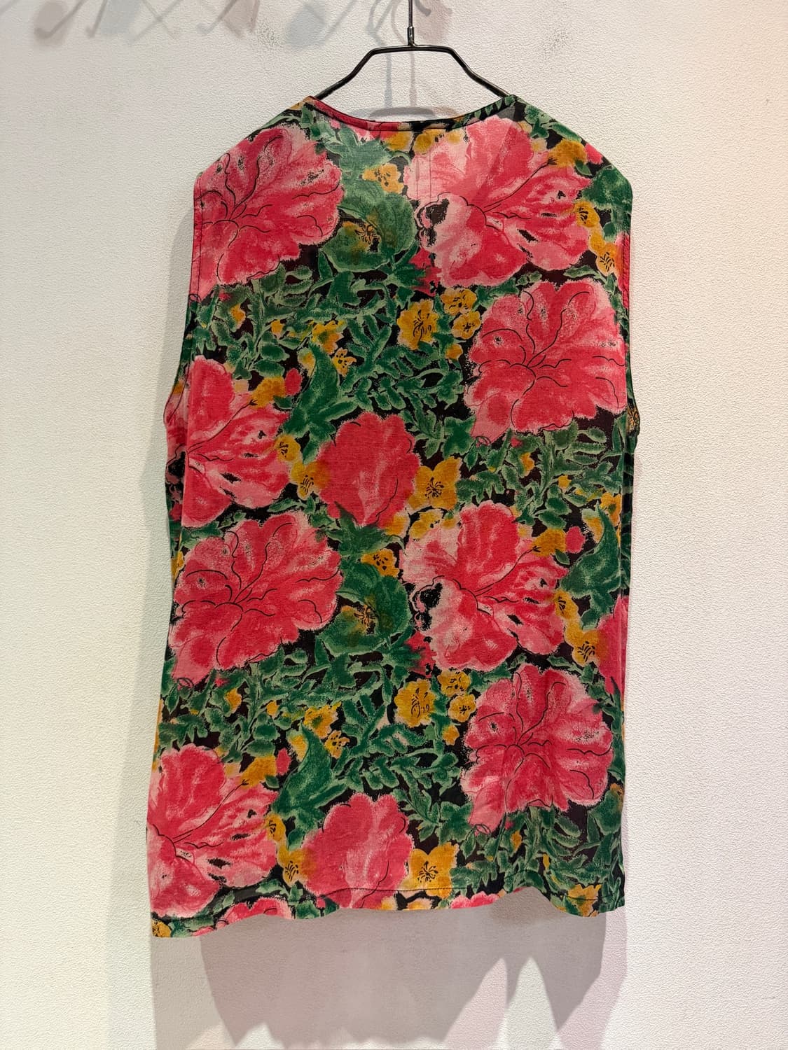 Vintage Floral Rayon Sleeveless Top 상품이미지3