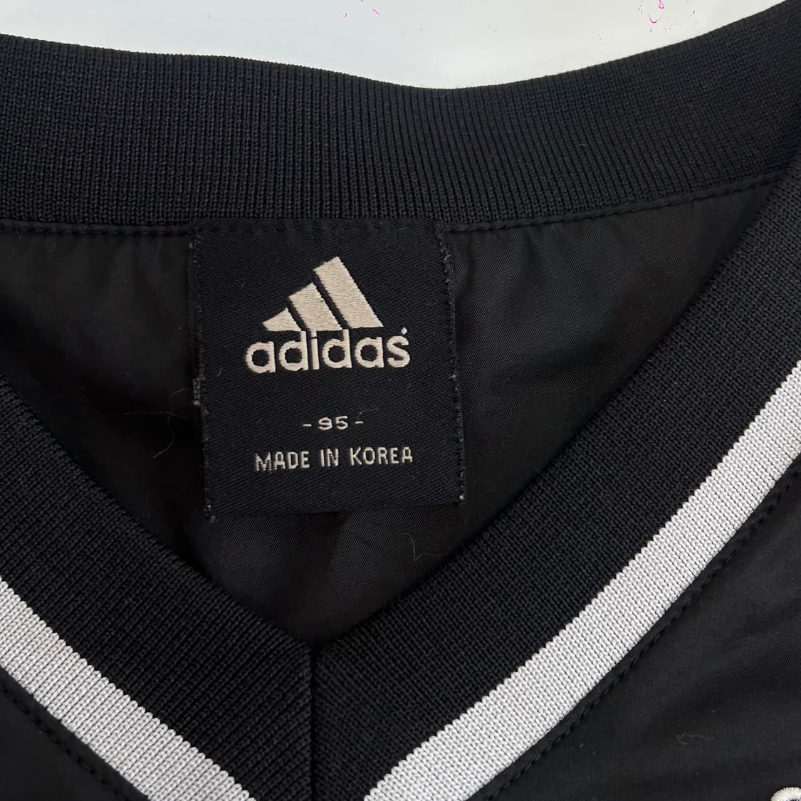 Adidas 아디다스 삼각로고 블랙 웜업  상품이미지5