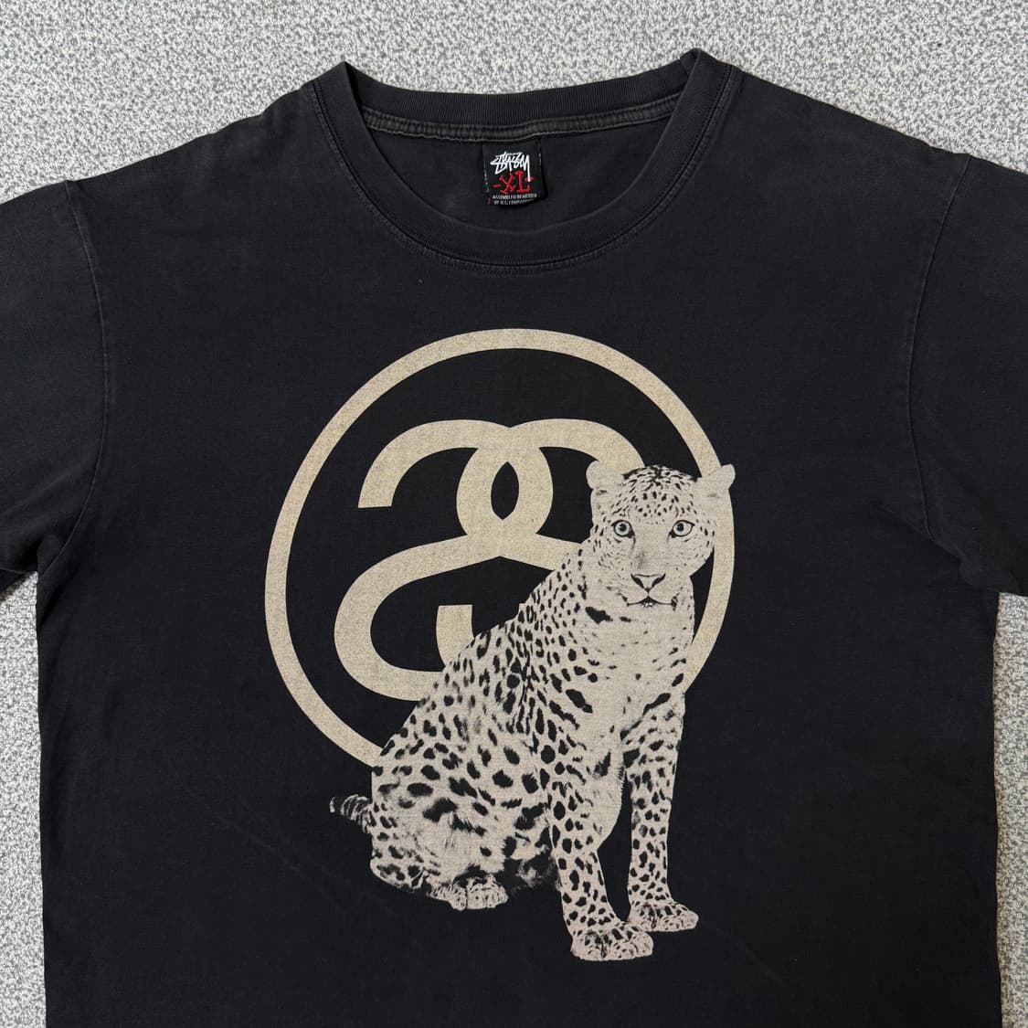 Stussy 00s 스투시 더블에스 치타 반팔티 상품이미지4