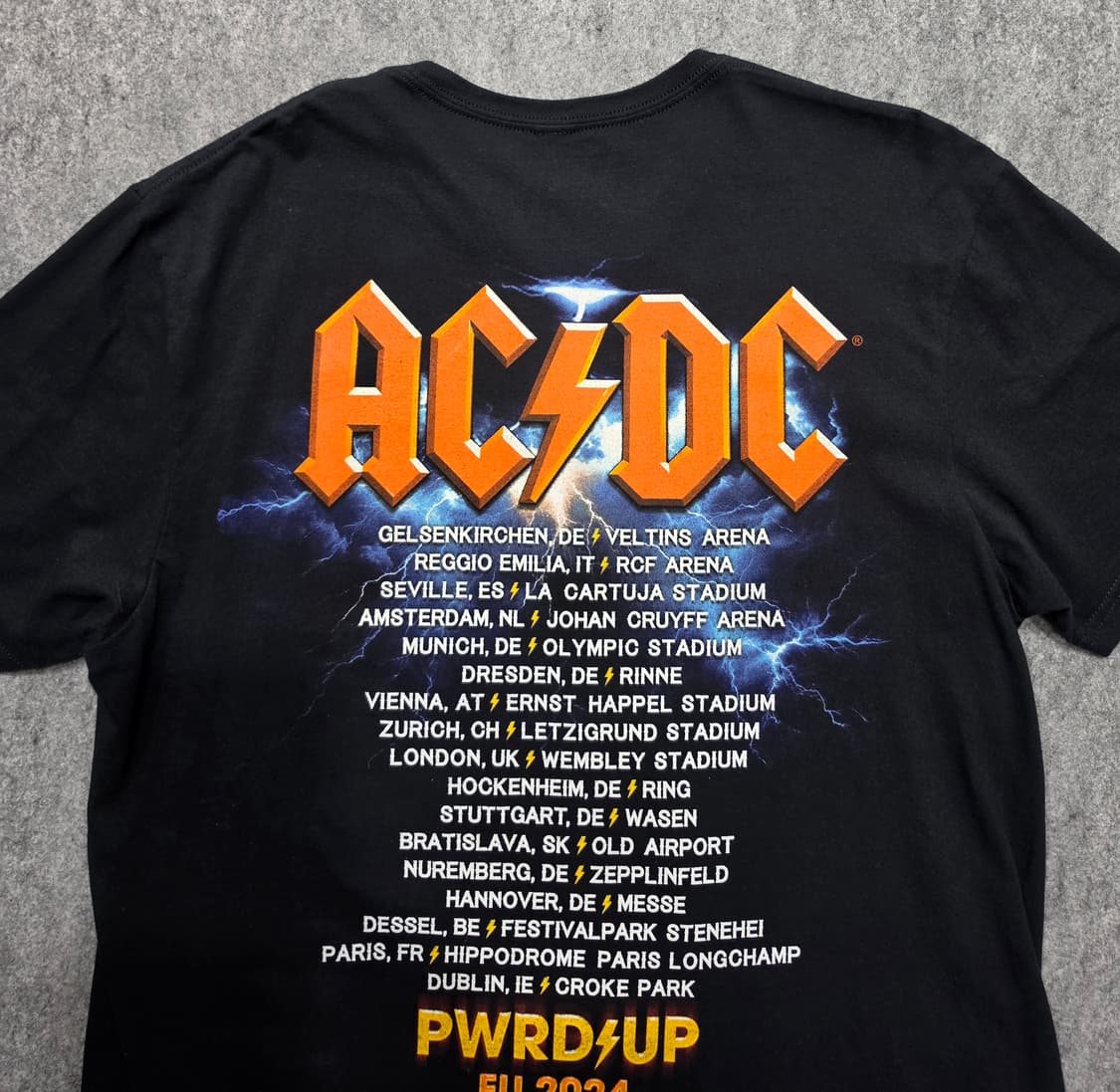 ACDC PWR UP EU 2024 유럽투어 밴드티 락밴드티 반팔티 L 상품이미지4
