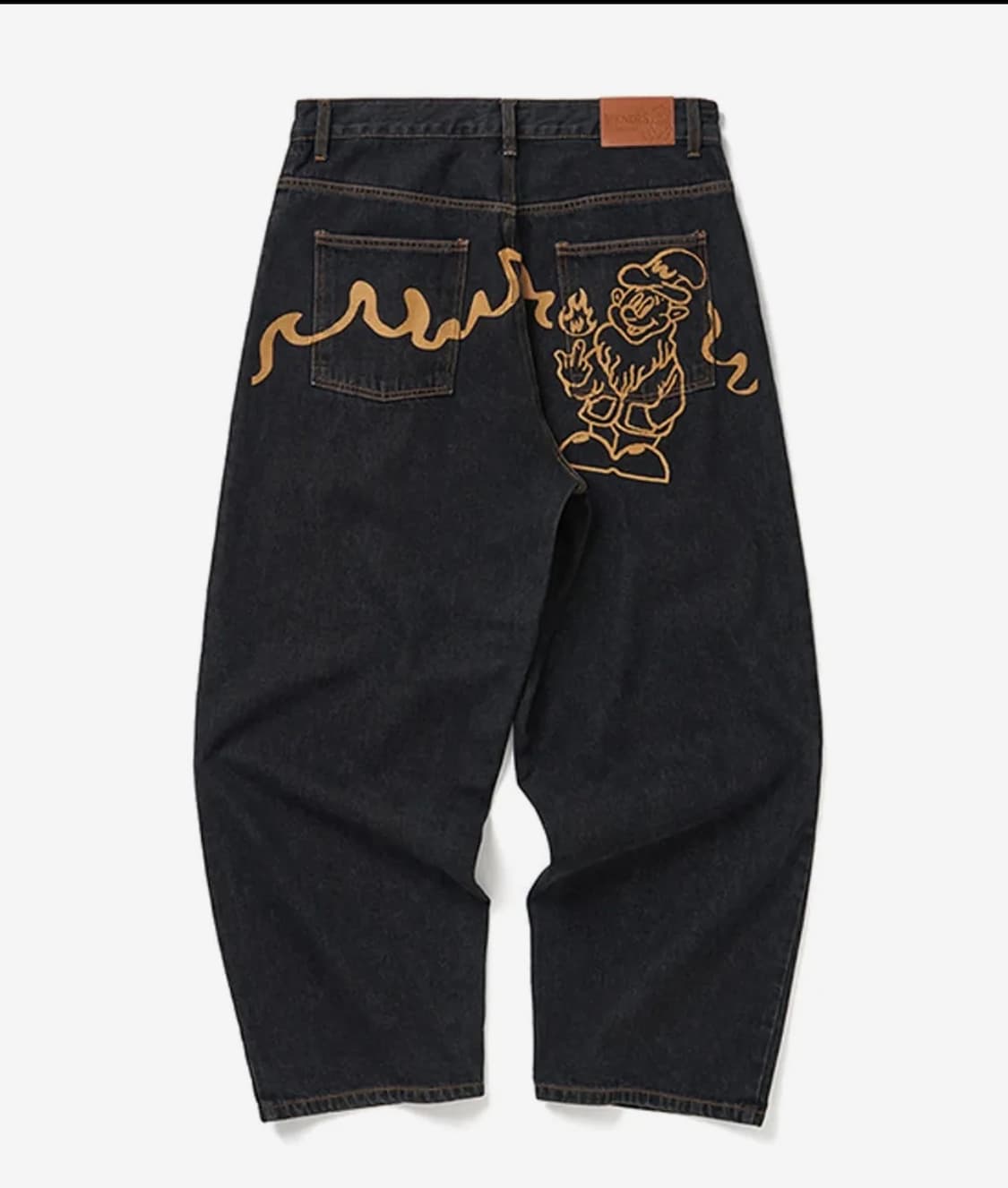 위캔더스 바지 청바지 검정  상품이미지1