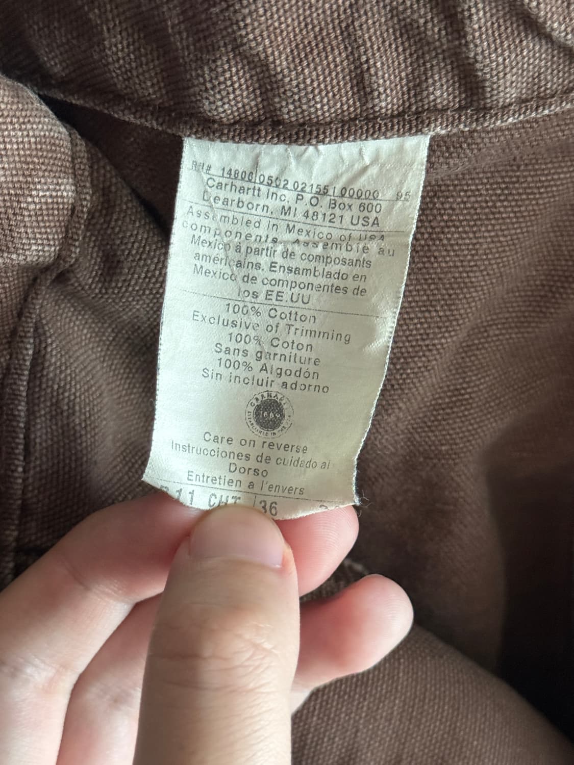 Vintage Carhartt B11 CHT 36 상품이미지4