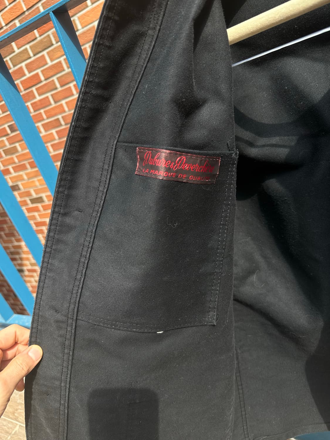 오리지날 40s 블랙몰스킨 프랜치 워크자켓 상품이미지8