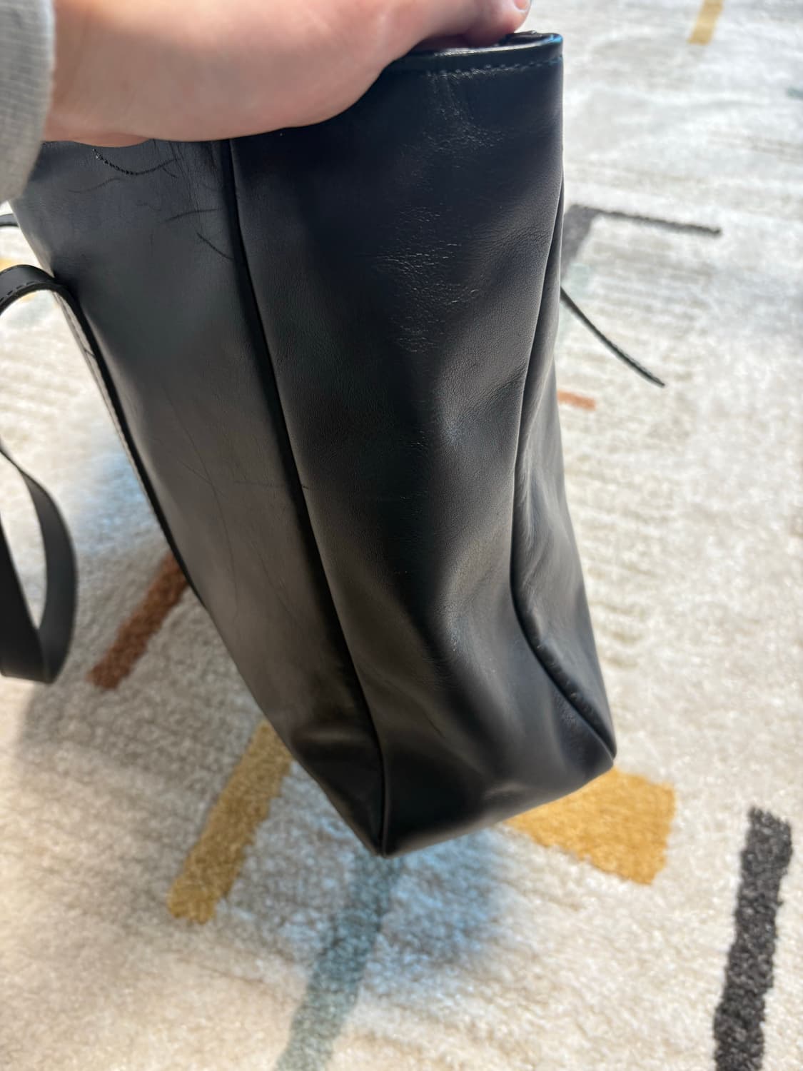 (OS) 요지 야마모토 레더 토트백 숄더백 상품이미지4