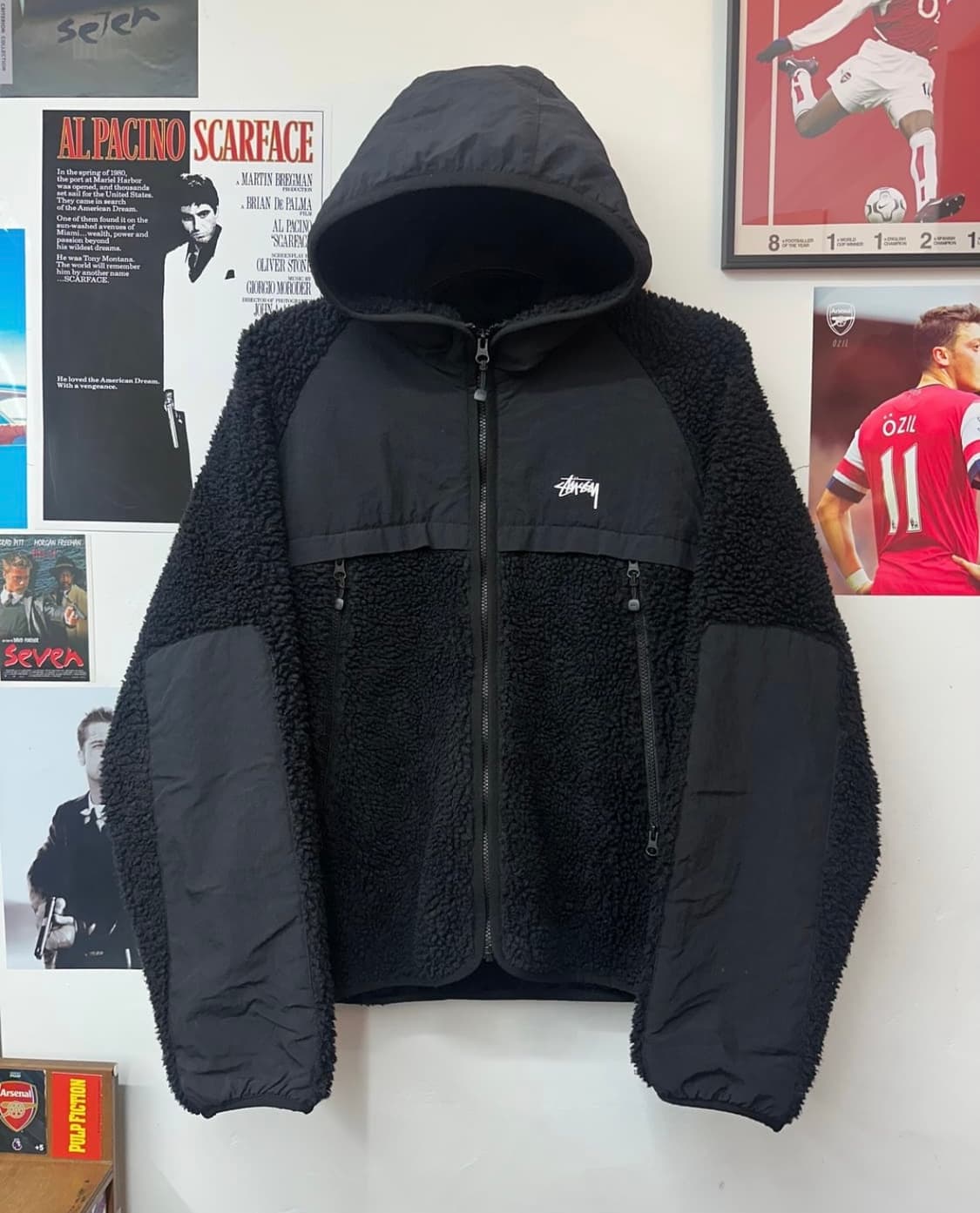 스투시 쉐르파 패널드 후디드 자켓L 상품이미지3