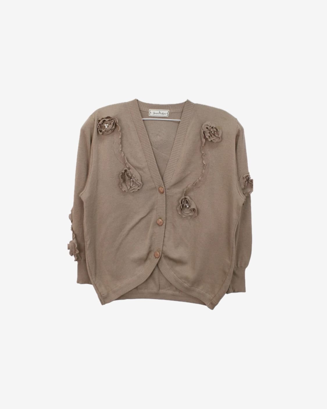 Vintage Floral Appliqué Cardigan 상품이미지2