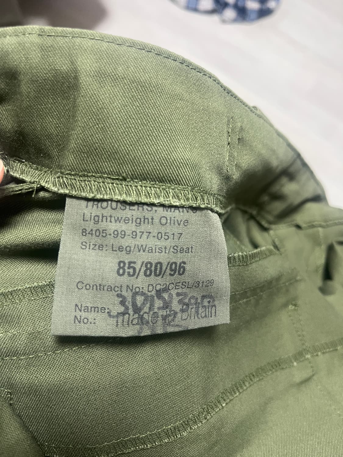 영국군 퍼티그 팬츠(30사이즈) 상품이미지5