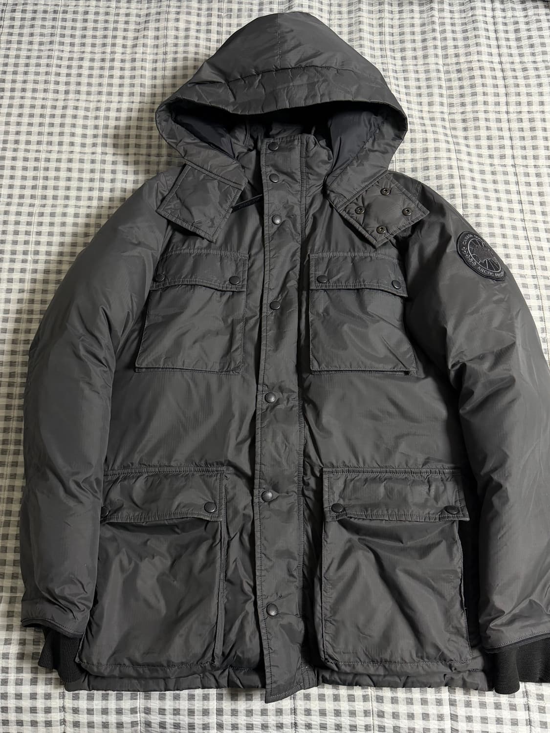 (M) 캐나다구스 매니토바 패딩 블랙 상품이미지1