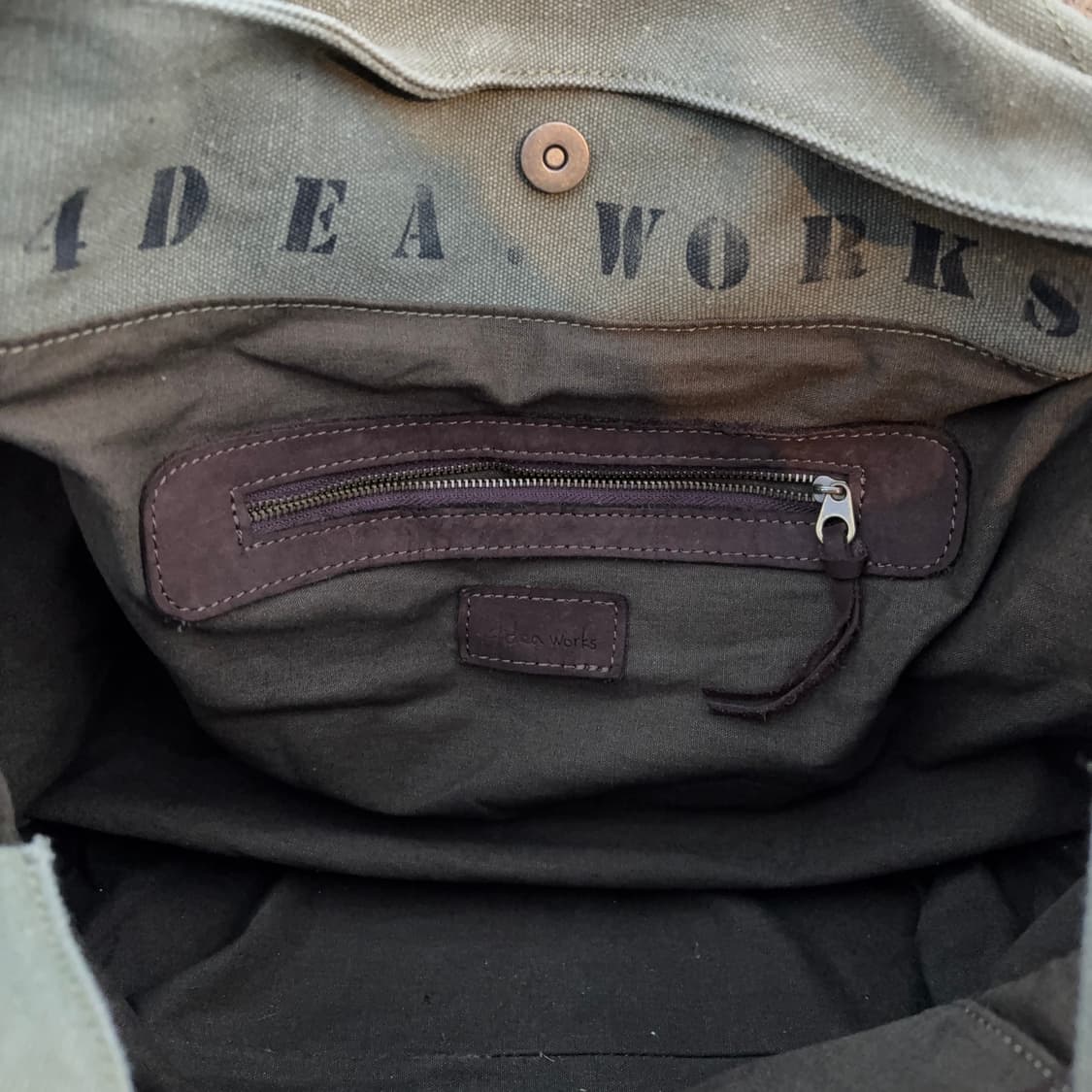 포디어웍스 캔버스 & 스웨이드 토트백 상품이미지7