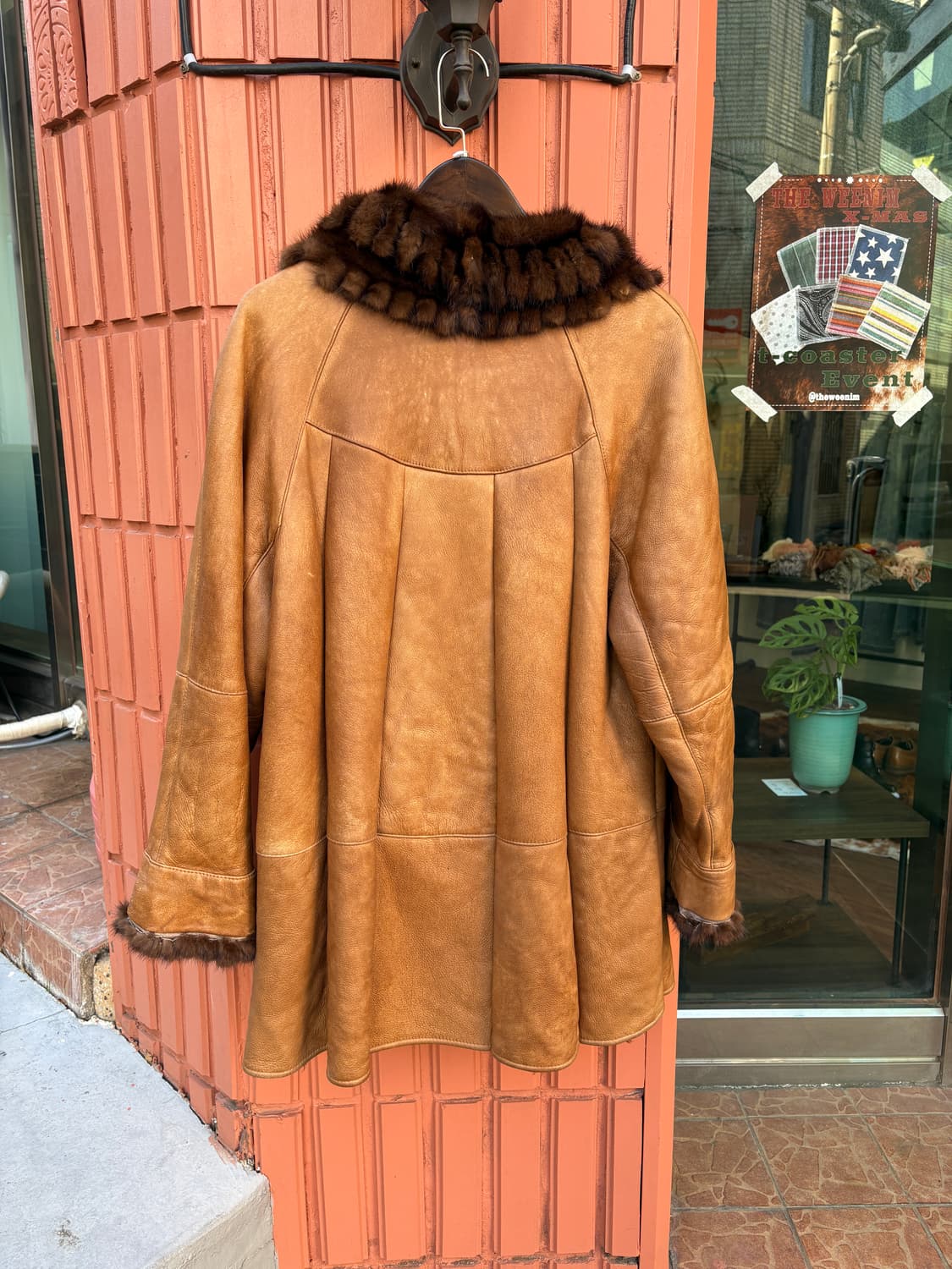 Vintage 양털 100% 밍크 가죽자켓 상품이미지7