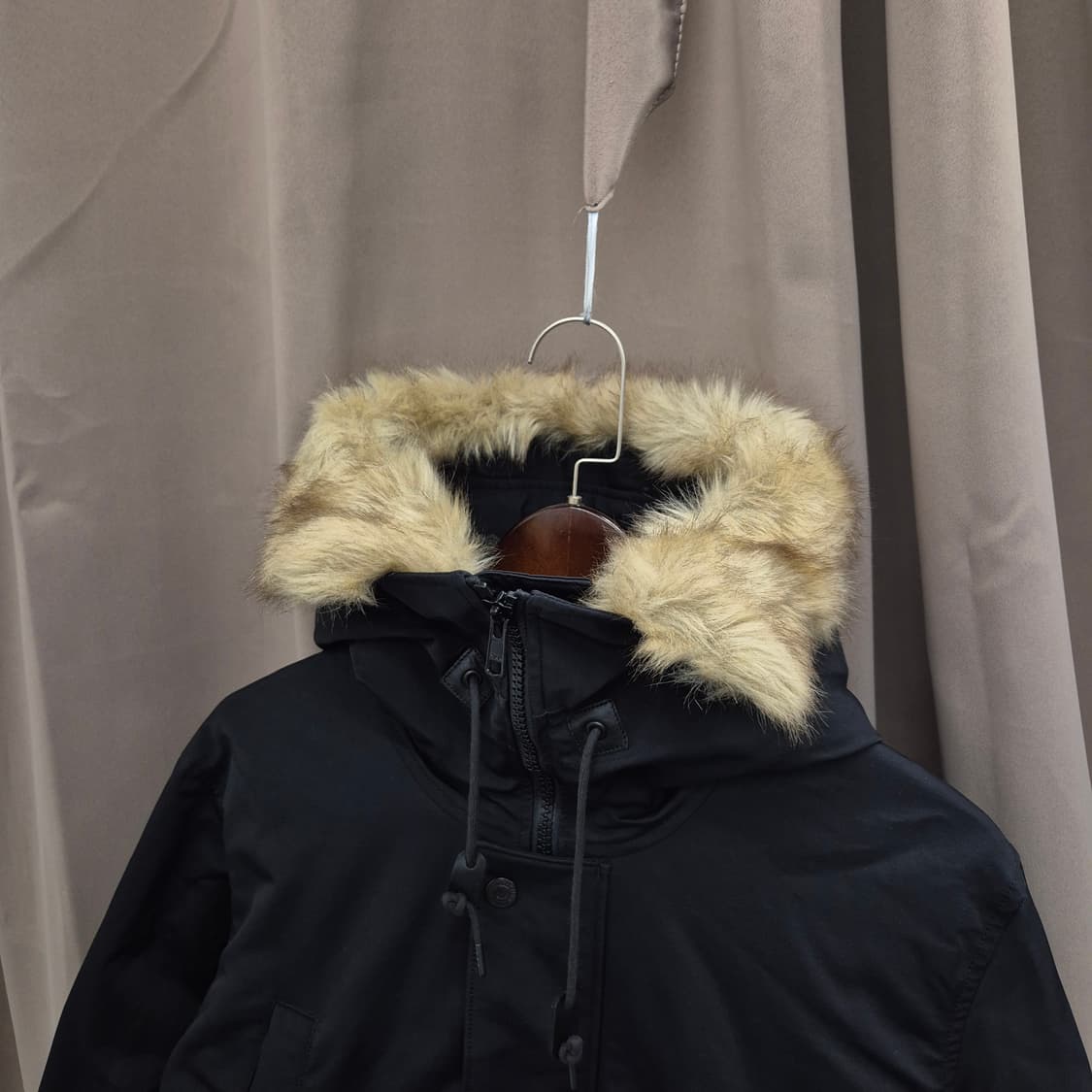 리바이스 블랙 오리털 야상점퍼 M 상품이미지2