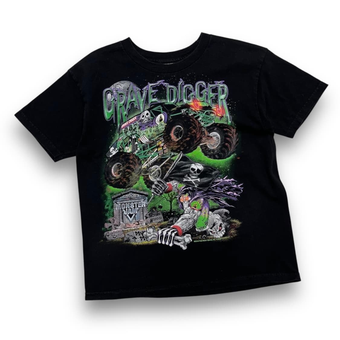 필드 스컬 몬스터 2015s 빈티지 다크 반팔 티셔츠 상품이미지2