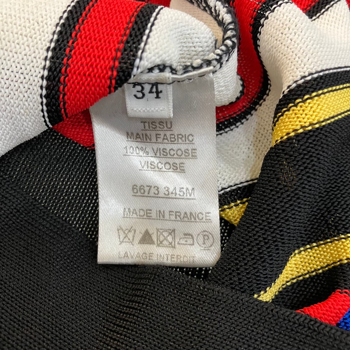 발망 비스코스 혼방 스트라이프 긴팔 티셔츠 S 상품이미지5