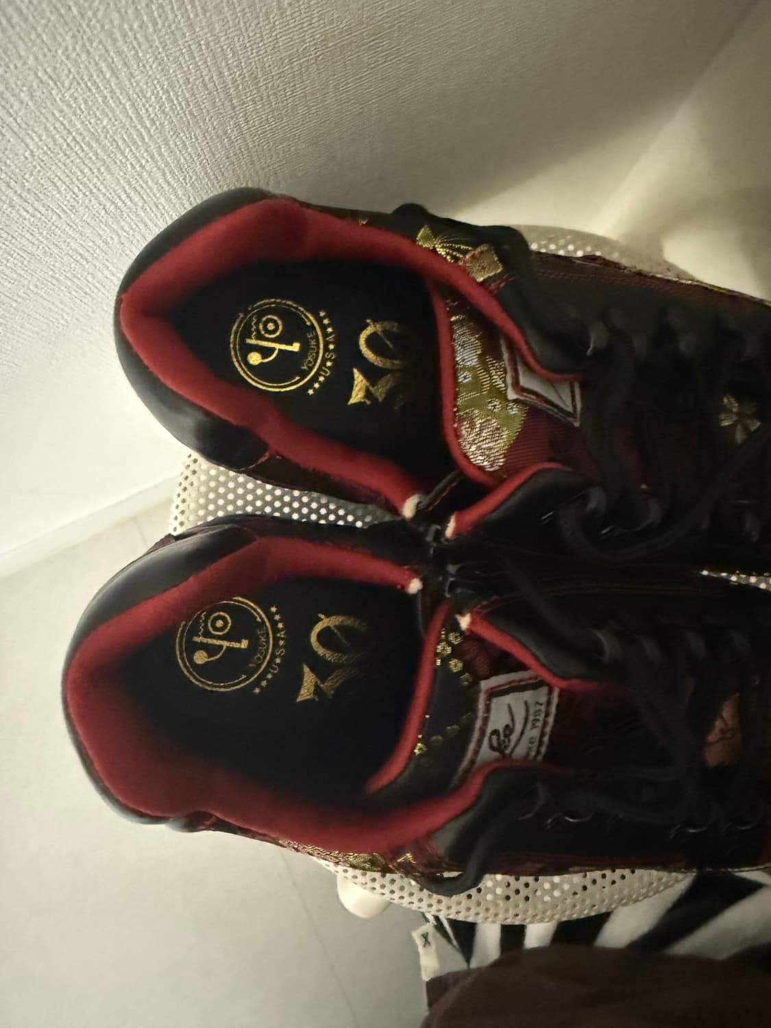 요스케 30주년 한정 레드 오리엔탈 통굽 레이스업 스니커즈 상품이미지2