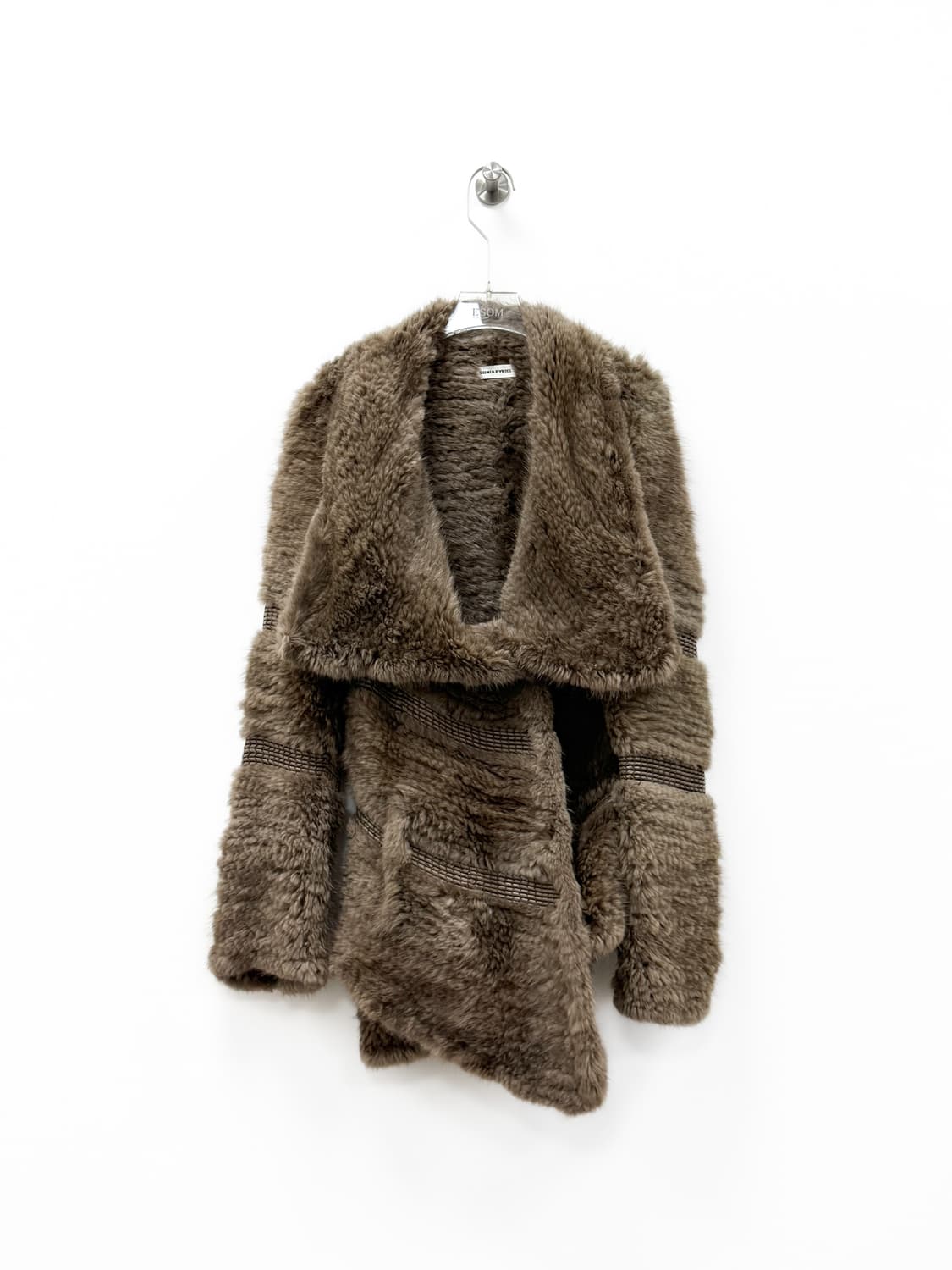 소니아 리키엘 램스킨 위빙 머스크랫 퍼 자켓 상품이미지2