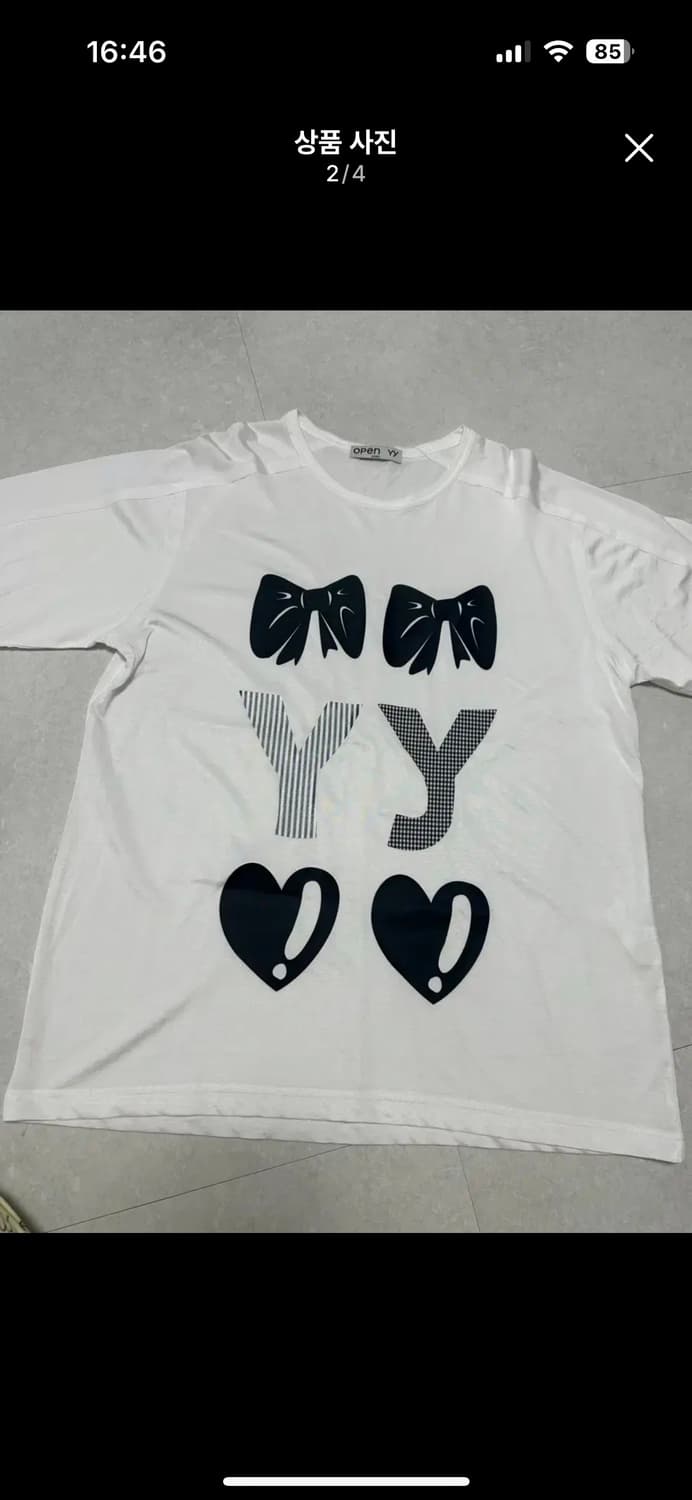 Open Yy 오픈와이와이 하트리본티 상품이미지2