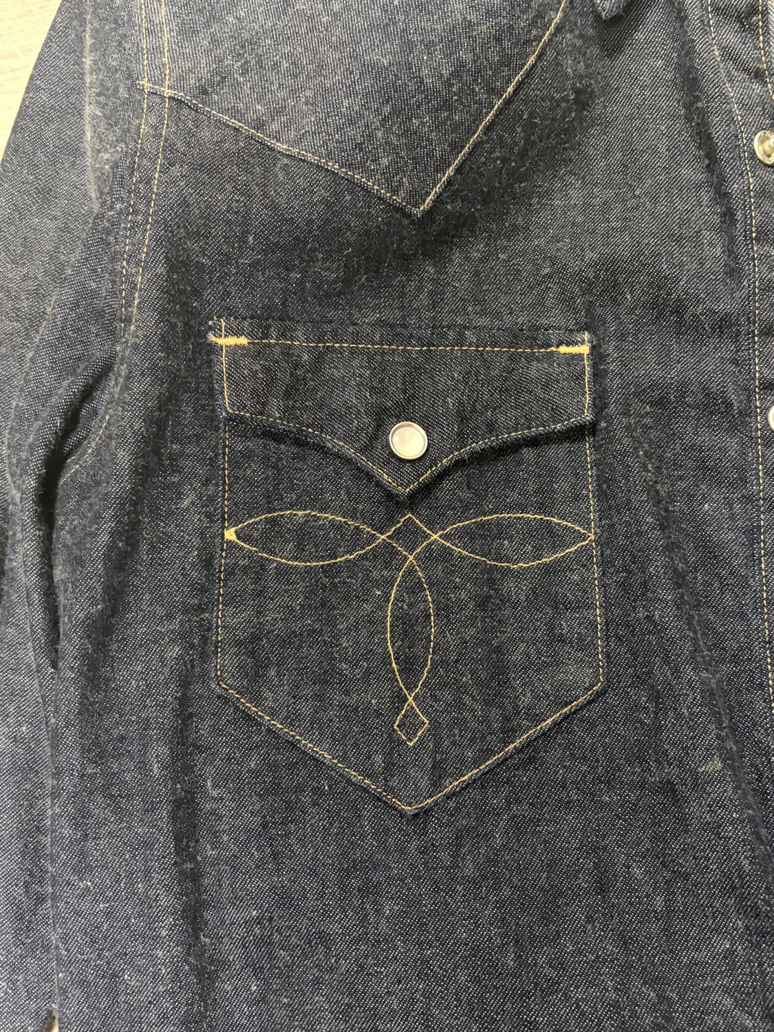 RRL 더블알엘 데님 인디고 웨스턴 셔츠 M 상품이미지5