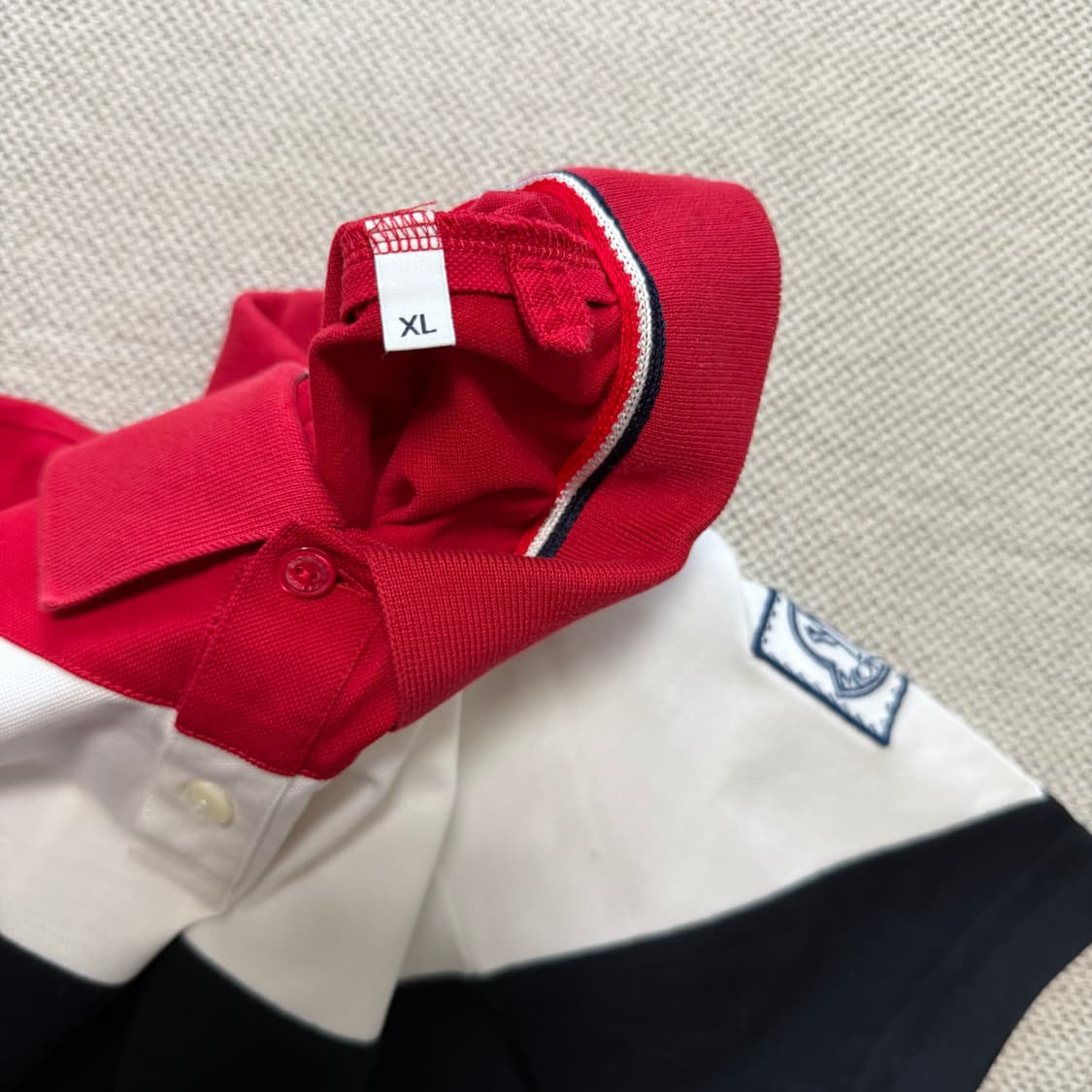 몽클레어 감마블루 삼색 폴로 반팔티 상품이미지4