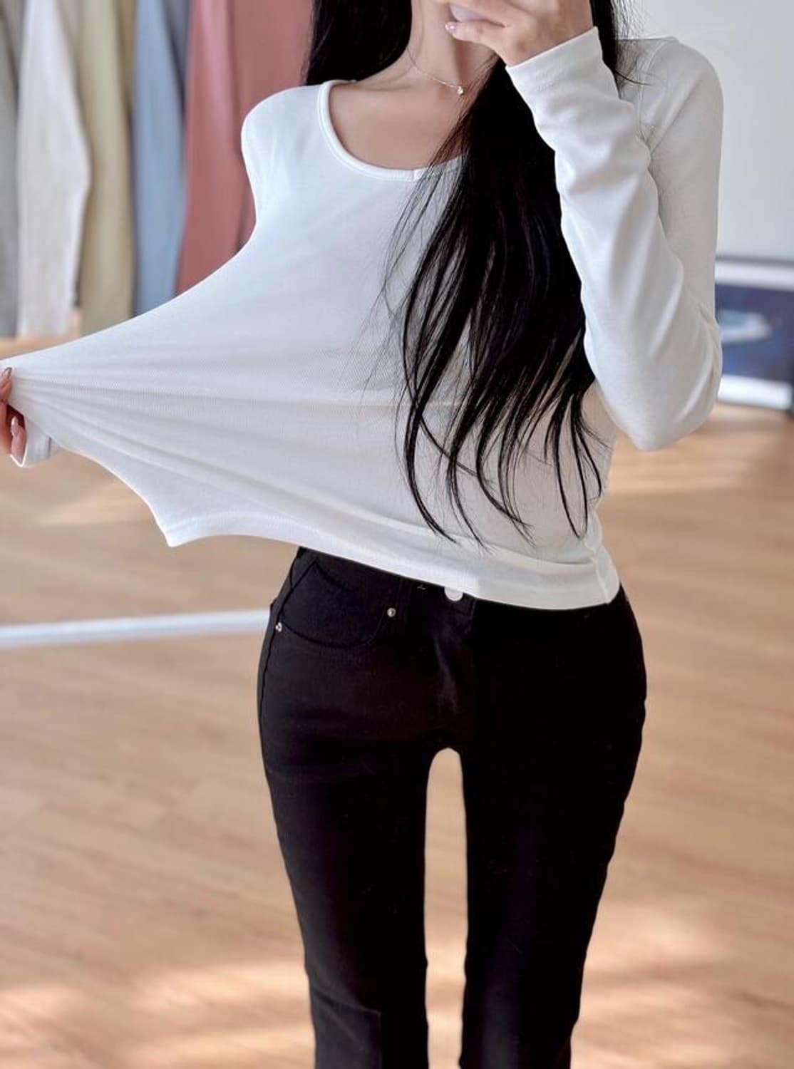 메이윤 24ver. [자체제작] 모달 속기모 티셔츠 4종 상품이미지5