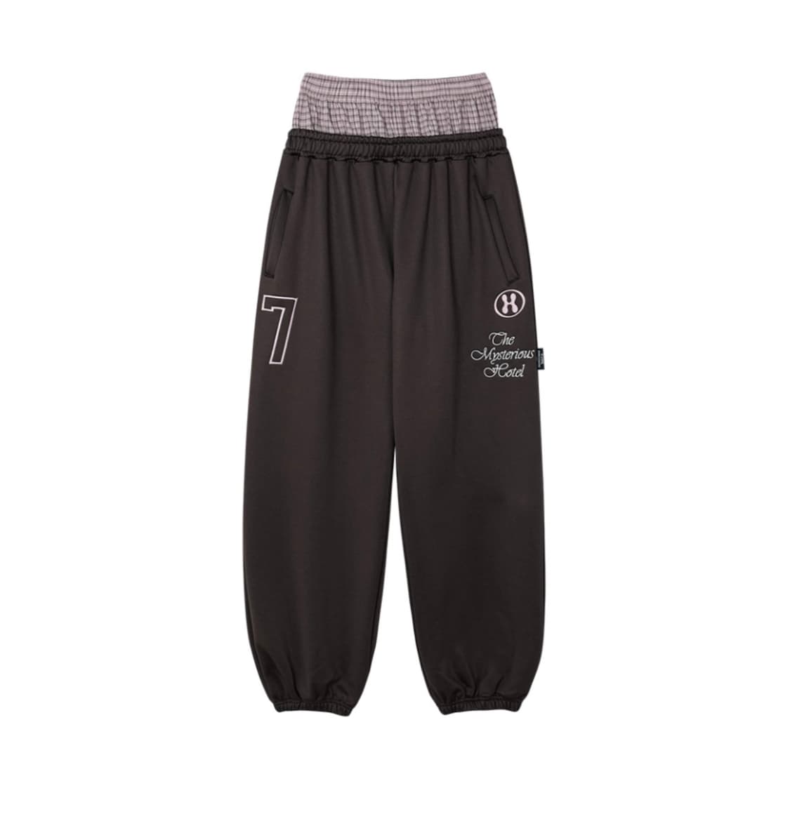 즉입거래/ 미스테리어스호텔 레이어드팬츠 브라운 상품이미지2