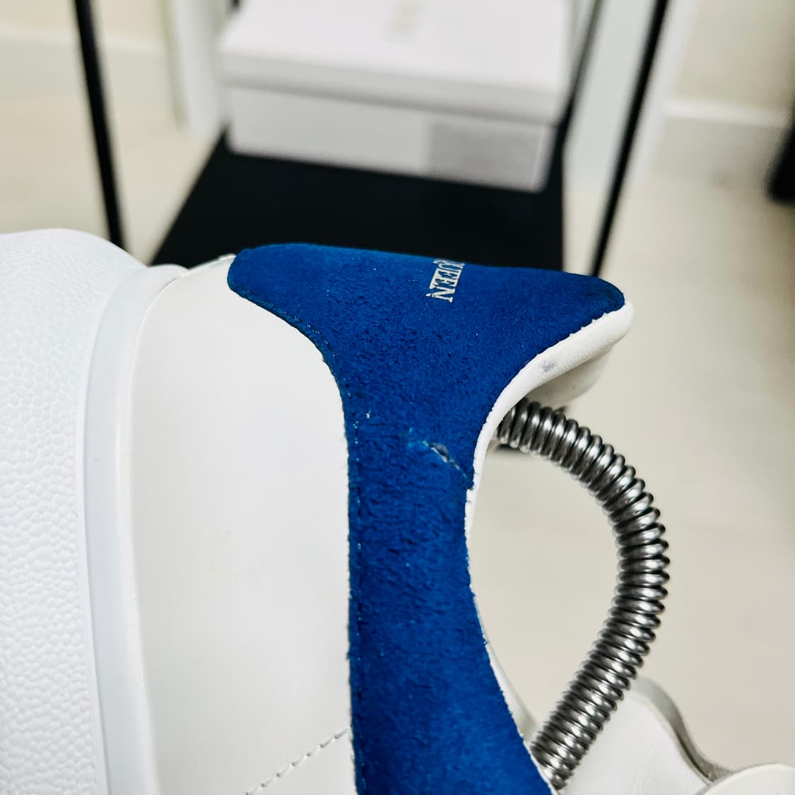 정품 42) 알렉산더 맥퀸 블루 오버솔 스니커즈 270~275 상품이미지7