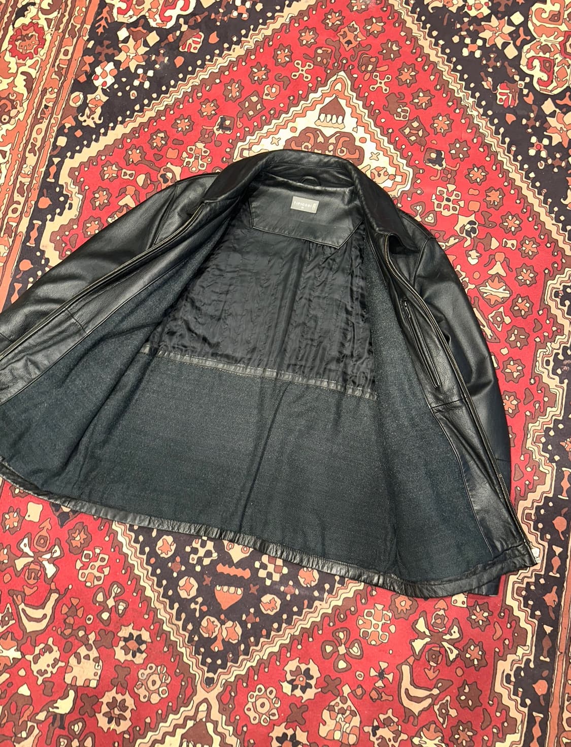 ( M-L ) 가죽자켓 워크웨어 아메카지 바이커자켓 소가죽 빈티지가죽 상품이미지3