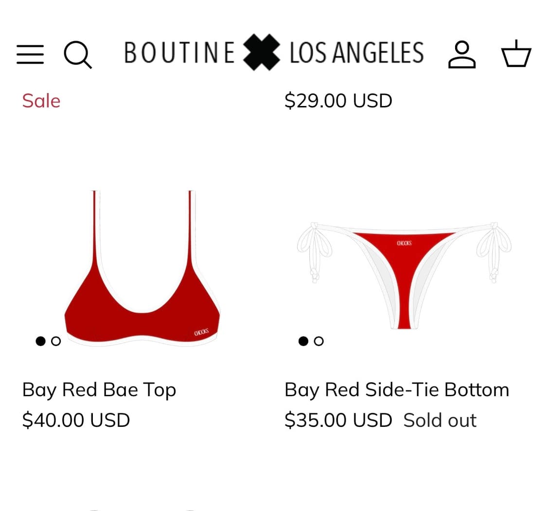 Chooks LA 비키니세트 S 상품이미지5