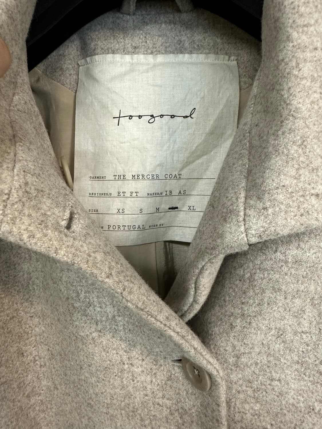 toogood mercer coat 상품이미지2